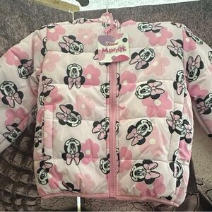 Disney Minnie Mouse Pink Puffer Jacket